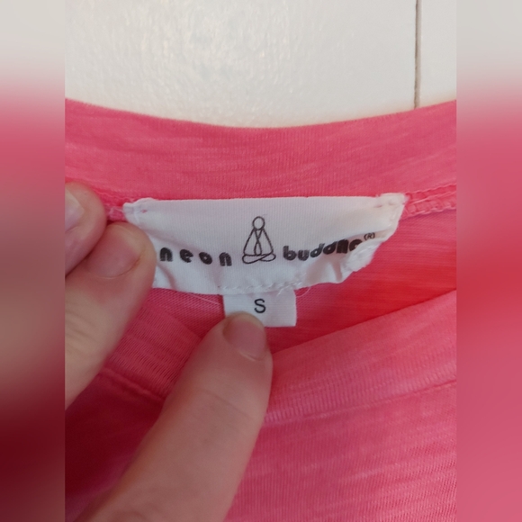 Neon Buddha pink womens top tunic size small - Picture 5 of 6